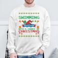 Swimming Christmas Party Swim Swimmer Christmas Ugly Style Sweatshirt Gifts for Old Men Swimming Christmas Party Swim Swimmer Christmas Ugly Style Sweatshirt Gifts for Old Men
