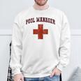 Swimming Pool Manager Beach Vacay Lifeguards Swim Cruise Sweatshirt Gifts for Old Men