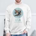 SWIMMING SPORT COMPETITIVE SWIM Raglan Baseball Tee Sweatshirt Gifts for Old Men