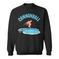 Cannonball Swimming Pool Fun Diving Diver Swimmer Cool Sweatshirt, trending gift