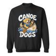 Canoe Dogs Golden Retriever Paddling Graphic Sweatshirt, trending gift