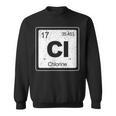 Chlorine Periodic Table Symbol Chemistry Swimming Dive Sweatshirt, trending gift