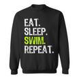 Eat Sleep Swim Repeat Swimming Swimmer Cool Sweatshirt, trending gift