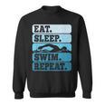 Eat Sleep Swim Vintage Swimming Lover Swimmer Men Women Sweatshirt, trending gift