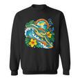 Green Sea Turtle Surfs Past a Canoe Paddle Sleeveless Sweatshirt, trending gift Green Sea Turtle Surfs Past a Canoe Paddle Sleeveless Sweatshirt, trending gift