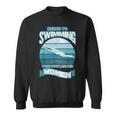 Here's To Swimming With Bow Legged Women Distressed Look Sweatshirt, trending gift