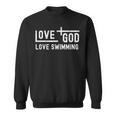 Love God Love Swimming Swim With Jesus For Christian Athlete Sweatshirt, trending gift Love God Love Swimming Swim With Jesus For Christian Athlete Sweatshirt, trending gift