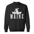 Maine Canoe Kayak Moose USA America Souvenir Sweatshirt, trending gift