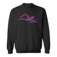 Silhouette Icon Swimmer Stuff Girls Swimming Sweatshirt, trending gift