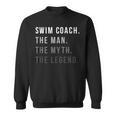 Swim Coach The Man The Myth The Legend Swimming Coach Sweatshirt, trending gift Swim Coach The Man The Myth The Legend Swimming Coach Sweatshirt, trending gift