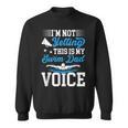 Swim Dad Voice Swimming Dad Of A Swimmer Father Sweatshirt, trending gift