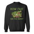 Swimmer Crocodile Swimming Humor How Fast You Can Swim Sweatshirt, trending gift Swimmer Crocodile Swimming Humor How Fast You Can Swim Sweatshirt, trending gift