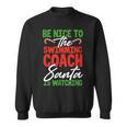Swimming Coach Christmas Xmas Swimming Santa Sweatshirt, trending gift Swimming Coach Christmas Xmas Swimming Santa Sweatshirt, trending gift