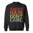 Swimming Pool Diving Sport Swimmer Swim Hair Dont Care Sweatshirt, trending gift