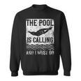 Swimming Swimmer Swim The Pool Is Calling Vintage Sweatshirt, trending gift