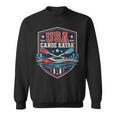 USA Canoe Kayak Paddling American Flag Emblem Sweatshirt, trending gift USA Canoe Kayak Paddling American Flag Emblem Sweatshirt, trending gift