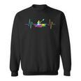 Women's Kayaking Heartbeat Tie Dye Canoe Boating Kayaks Sweatshirt, trending gift