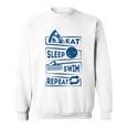 Eat Sleep Swimming Repeat Swimming Sweatshirt, trending gift Eat Sleep Swimming Repeat Swimming Sweatshirt, trending gift