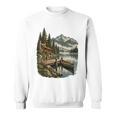 Lakeside Canoe Cabin Escape Scene Raglan Baseball Tee Sweatshirt, trending gift Lakeside Canoe Cabin Escape Scene Raglan Baseball Tee Sweatshirt, trending gift