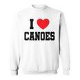 I Love Canoes Sweatshirt, trending gift