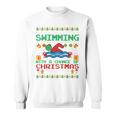 Swimming Christmas Party Swim Swimmer Christmas Ugly Style Sweatshirt, trending gift Swimming Christmas Party Swim Swimmer Christmas Ugly Style Sweatshirt, trending gift