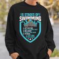 6 Stages Of Swimming Joke Sports Athlete Pool Swimmer Sweatshirt Gifts for Him 6 Stages Of Swimming Joke Sports Athlete Pool Swimmer Sweatshirt Gifts for Him