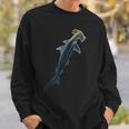 Beautiful Colors Swimming Hammerhead Shark Lovers Sweatshirt Gifts for Him Beautiful Colors Swimming Hammerhead Shark Lovers Sweatshirt Gifts for Him