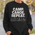 Camp Canoe Repeat Outdoor Adventure Sweatshirt Gifts for Him
