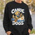 Canoe Dogs Golden Retriever Paddling Graphic Sweatshirt Gifts for Him