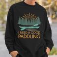 Kayaking Outdoor Water Sports Canoeing Paddle Kayak Sweatshirt Gifts for Him