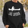 Lake Superior Bear Canoe Upper Peninsula For Yooper Sweatshirt Gifts for Him