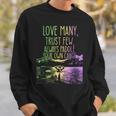 Love Many Trust Few Always Paddle Your Own Canoe Canoes Sweatshirt Gifts for Him Love Many Trust Few Always Paddle Your Own Canoe Canoes Sweatshirt Gifts for Him