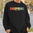 Retro Swimming Vintage Swimming Swimmer Sweatshirt Gifts for Him