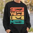 Retro Vintage Swimming For Swimmers Sweatshirt Gifts for Him Retro Vintage Swimming For Swimmers Sweatshirt Gifts for Him