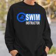 Swim Instructor Swimming Teacher Swimmer In Pool Graphic Art Sweatshirt Gifts for Him
