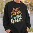 Swimmer Eat Sleep Swim Repeat I Swimming Sweatshirt Gifts for Him Swimmer Eat Sleep Swim Repeat I Swimming Sweatshirt Gifts for Him