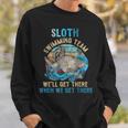 Swimmer Swim Sloth Swimming Team Retro Sweatshirt Gifts for Him Swimmer Swim Sloth Swimming Team Retro Sweatshirt Gifts for Him