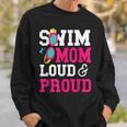 Swimming Swimmer Swim Mom Sweatshirt Gifts for Him