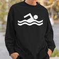 Swimming Symbol Sweatshirt Gifts for Him Swimming Symbol Sweatshirt Gifts for Him