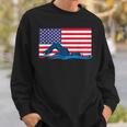 USA Flag Swimmer Swimming Sport Athlete Swim Swimming Sweatshirt Gifts for Him USA Flag Swimmer Swimming Sport Athlete Swim Swimming Sweatshirt Gifts for Him