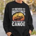 Women's Canoe Old Man Sweatshirt Gifts for Him