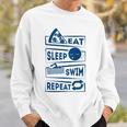 Eat Sleep Swimming Repeat Swimming Sweatshirt Gifts for Him Eat Sleep Swimming Repeat Swimming Sweatshirt Gifts for Him