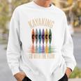 Kayak And Canoe Lake Fun Raglan Baseball Tee Sweatshirt Gifts for Him