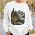 Lakeside Canoe Cabin Escape Scene Raglan Baseball Tee Sweatshirt Gifts for Him Lakeside Canoe Cabin Escape Scene Raglan Baseball Tee Sweatshirt Gifts for Him