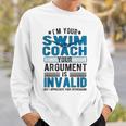 Swim Coach Swimming Coach Sweatshirt Gifts for Him Swim Coach Swimming Coach Sweatshirt Gifts for Him