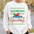 Swimming Christmas Party Swim Swimmer Christmas Ugly Style Sweatshirt Gifts for Him Swimming Christmas Party Swim Swimmer Christmas Ugly Style Sweatshirt Gifts for Him