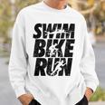 Swimming Cycling Running Triathlon Running Swimming Sweatshirt Gifts for Him Swimming Cycling Running Triathlon Running Swimming Sweatshirt Gifts for Him