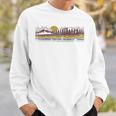 Trendy Canoe Silhouette Colourful Landscape Raglan Baseball Tee Sweatshirt Gifts for Him