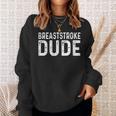 Breaststroke Swimming Dude Distressed Swim Swimmer Pool Sweatshirt Gifts for Her