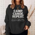 Camp Canoe Repeat Outdoor Adventure Sweatshirt Gifts for Her